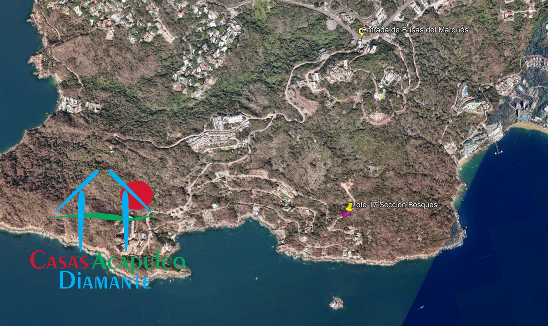 Terreno Brisas del Marqués Bosques lote 17 - Vista aérea 1